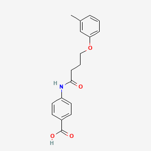 4-{[4-(3-methylphenoxy)butanoyl]amino}benzoic acid