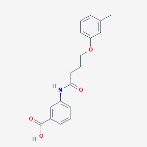 3-[4-(3-Methylphenoxy)butanamido]benzoicacid