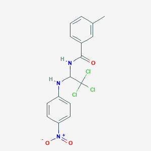 3-methyl-N-{2,2,2-trichloro-1-[(4-nitrophenyl)amino]ethyl}benzamide