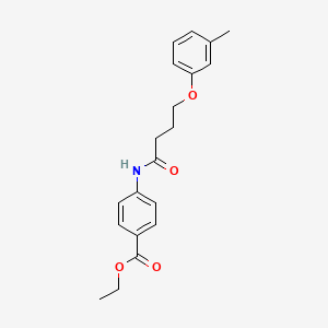 ethyl 4-{[4-(3-methylphenoxy)butanoyl]amino}benzoate