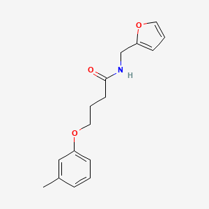 N-(2-furylmethyl)-4-(3-methylphenoxy)butanamide