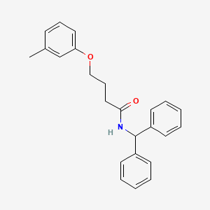 molecular formula C24H25NO2 B3754149 N-(diphenylmethyl)-4-(3-methylphenoxy)butanamide 