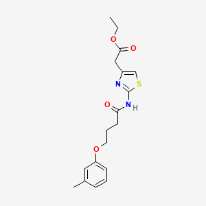 ethyl (2-{[4-(3-methylphenoxy)butanoyl]amino}-1,3-thiazol-4-yl)acetate