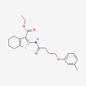 Ethyl 2-[4-(3-methylphenoxy)butanoylamino]-4,5,6,7-tetrahydro-1-benzothiophene-3-carboxylate