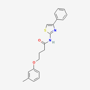 4-(3-methylphenoxy)-N-(4-phenyl-1,3-thiazol-2-yl)butanamide