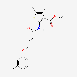 ETHYL 4,5-DIMETHYL-2-[4-(3-METHYLPHENOXY)BUTANAMIDO]THIOPHENE-3-CARBOXYLATE