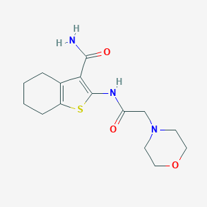 2-[(Morpholin-4-ylacetyl)amino]-4,5,6,7-tetrahydro-1-benzothiophene-3-carboxamide