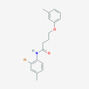 N-(2-bromo-4-methylphenyl)-4-(3-methylphenoxy)butanamide