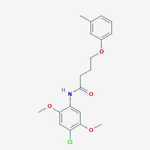 N-(4-chloro-2,5-dimethoxyphenyl)-4-(3-methylphenoxy)butanamide