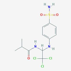 N-[2,2,2-Trichloro-1-(4-sulfamoyl-phenylamino)-ethyl]-isobutyramide