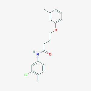 N-(3-chloro-4-methylphenyl)-4-(3-methylphenoxy)butanamide