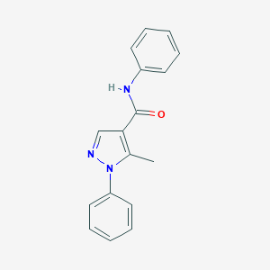 molecular formula C17H15N3O B375423 5-methyl-N,1-diphenyl-1H-pyrazole-4-carboxamide 