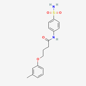 4-(3-methylphenoxy)-N-(4-sulfamoylphenyl)butanamide