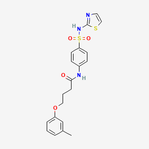 4-(3-METHYLPHENOXY)-N-{4-[(1,3-THIAZOL-2-YL)SULFAMOYL]PHENYL}BUTANAMIDE