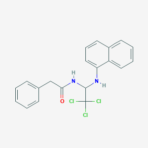 2-phenyl-N-[2,2,2-trichloro-1-(1-naphthylamino)ethyl]acetamide