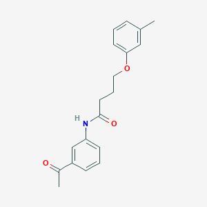 N-(3-acetylphenyl)-4-(3-methylphenoxy)butanamide