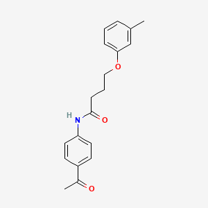 N-(4-acetylphenyl)-4-(3-methylphenoxy)butanamide