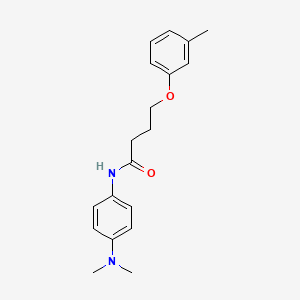 N-[4-(dimethylamino)phenyl]-4-(3-methylphenoxy)butanamide