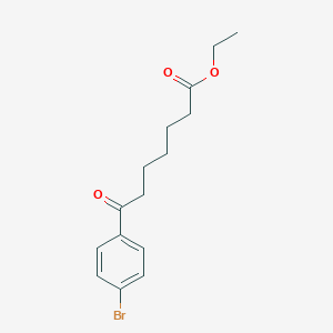 molecular formula C15H19BrO3 B037543 7-(4-溴苯基)-7-氧代庚酸乙酯 CAS No. 122115-53-1