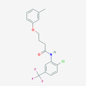 N-[2-chloro-5-(trifluoromethyl)phenyl]-4-(3-methylphenoxy)butanamide