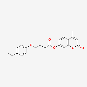 4-methyl-2-oxo-2H-chromen-7-yl 4-(4-ethylphenoxy)butanoate