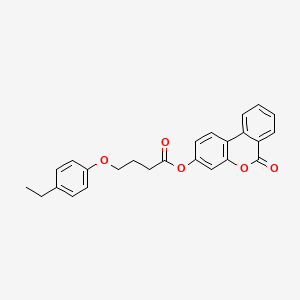 (6-Oxobenzo[c]chromen-3-yl) 4-(4-ethylphenoxy)butanoate