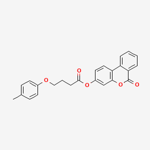 6-oxo-6H-benzo[c]chromen-3-yl 4-(4-methylphenoxy)butanoate