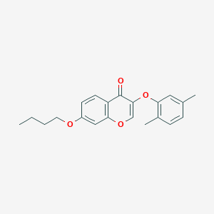 molecular formula C21H22O4 B3754381 7-butoxy-3-(2,5-dimethylphenoxy)-4H-chromen-4-one 