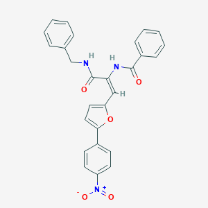 N-[1-[(benzylamino)carbonyl]-2-(5-{4-nitrophenyl}-2-furyl)vinyl]benzamide