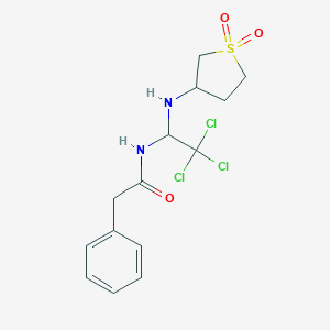 2-phenyl-N-{2,2,2-trichloro-1-[(1,1-dioxidotetrahydro-3-thienyl)amino]ethyl}acetamide