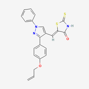 5-({3-[4-(allyloxy)phenyl]-1-phenyl-1H-pyrazol-4-yl}methylene)-2-thioxo-1,3-thiazolidin-4-one