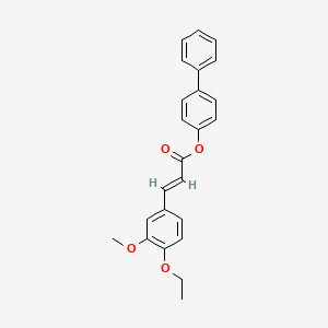 4-biphenylyl 3-(4-ethoxy-3-methoxyphenyl)acrylate