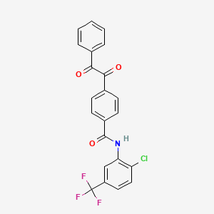 N-[2-chloro-5-(trifluoromethyl)phenyl]-4-[oxo(phenyl)acetyl]benzamide