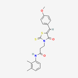 N-(2,3-dimethylphenyl)-3-[5-(4-methoxybenzylidene)-4-oxo-2-thioxo-1,3-thiazolidin-3-yl]propanamide