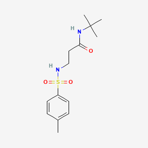 N-tert-butyl-3-[(4-methylphenyl)sulfonylamino]propanamide