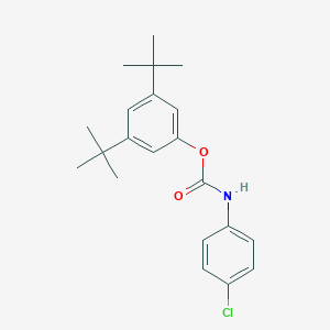 molecular formula C21H26ClNO2 B375448 3,5-Ditert-butylphenyl 4-chlorophenylcarbamate CAS No. 6428-49-5