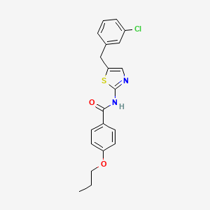 N-{5-[(3-CHLOROPHENYL)METHYL]-1,3-THIAZOL-2-YL}-4-PROPOXYBENZAMIDE