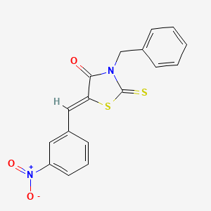 3-benzyl-5-(3-nitrobenzylidene)-2-thioxo-1,3-thiazolidin-4-one