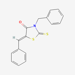 molecular formula C17H13NOS2 B3754578 3-benzyl-5-benzylidene-2-thioxo-1,3-thiazolidin-4-one 