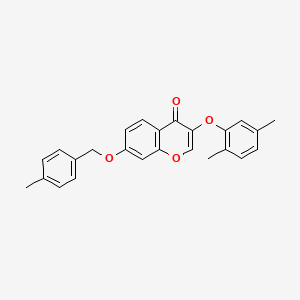 3-(2,5-dimethylphenoxy)-7-[(4-methylphenyl)methoxy]chromen-4-one