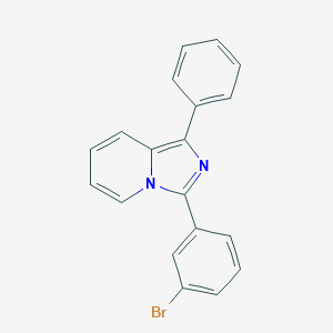 molecular formula C19H13BrN2 B375465 3-(3-Bromophenyl)-1-phenylimidazo[1,5-a]pyridine 