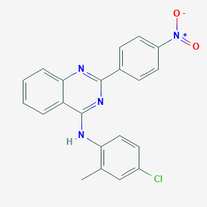 molecular formula C21H15ClN4O2 B3754670 N-(4-chloro-2-methylphenyl)-2-(4-nitrophenyl)quinazolin-4-amine 