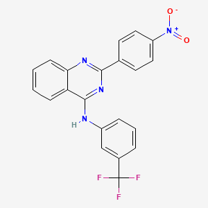 2-(4-nitrophenyl)-N-[3-(trifluoromethyl)phenyl]quinazolin-4-amine