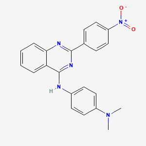 N1,N1-DIMETHYL-N4-[2-(4-NITROPHENYL)QUINAZOLIN-4-YL]BENZENE-1,4-DIAMINE