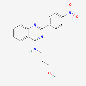 N-(3-methoxypropyl)-2-(4-nitrophenyl)quinazolin-4-amine