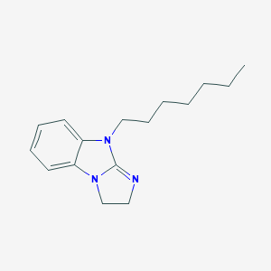 molecular formula C16H23N3 B375470 9-heptyl-2,9-dihydro-3H-imidazo[1,2-a]benzimidazole 
