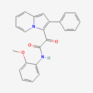 N-(2-methoxyphenyl)-2-oxo-2-(2-phenylindolizin-3-yl)acetamide