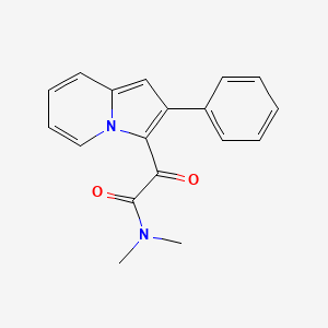 N,N-dimethyl-2-oxo-2-(2-phenylindolizin-3-yl)acetamide