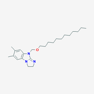 molecular formula C24H39N3O B375477 (6,7-dimethyl-2,3-dihydro-9H-imidazo[1,2-a]benzimidazol-9-yl)methyl dodecyl ether 