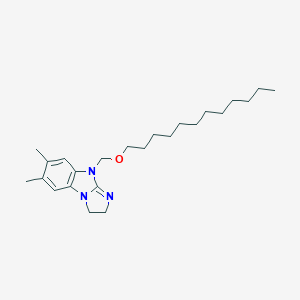 (6,7-dimethyl-2,3-dihydro-9H-imidazo[1,2-a]benzimidazol-9-yl)methyl dodecyl ether